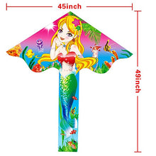 Load image into Gallery viewer, Cartoon Mermaid Kites for kids
