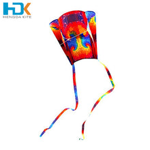 Load image into Gallery viewer, tie dye and rainbow soft sled kite
