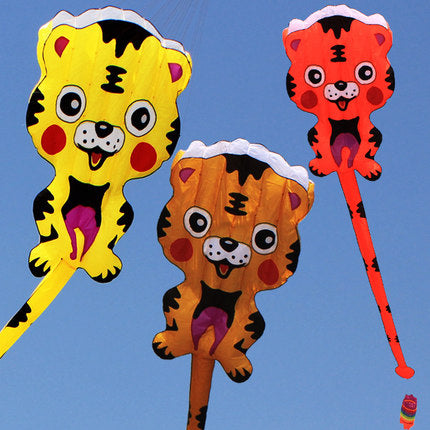 inflatable tiger kite with long tail